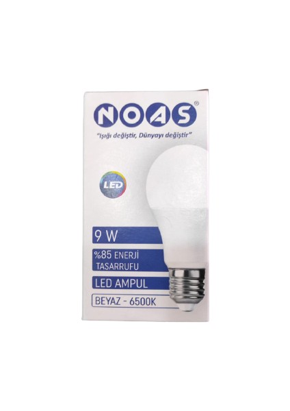 9W LED Ampül Beyaz Işık