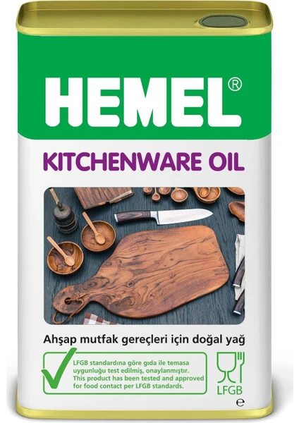 Hemel Kitchenware Oil - Mutfak Gereçleri Için Doğal Yağ - 1 Lt