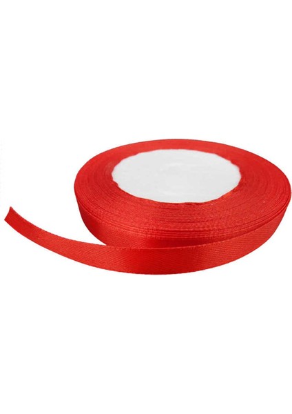 Saten Kurdele Kalın 1 cm - 240 Metre Kırmızı