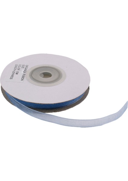 Organze Kurdele 6 mm - 22 Metre Mavi