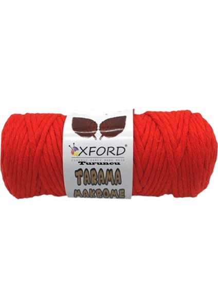 Taranabilir Makrome Ipi Taranan Makrame Pamuk Ipliği 5 mm 250 gr Turuncu