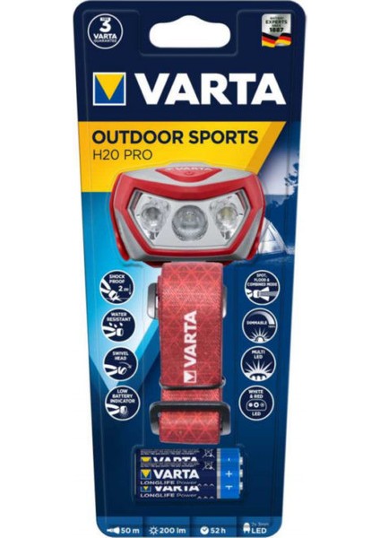 17650 Outdoor Sports H20 Pro Kafa Feneri Ayd-