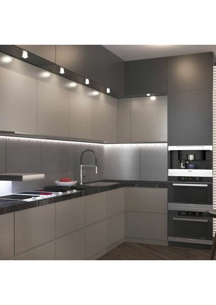Mutfak Dolabı Için 1 mt Gün Işığı 3 Çipli Şerit LED Anahtarlı Set