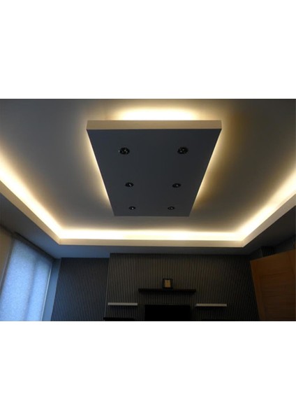 Tavan Için 1 Metre Gün Işığı 3 Çipli Şerit LED Anahtarlı Set