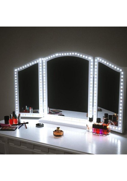 Makyaj Masası Için 1 Mtr G. Işığı 3 Çipli Şerit LED Anahtarlı Set