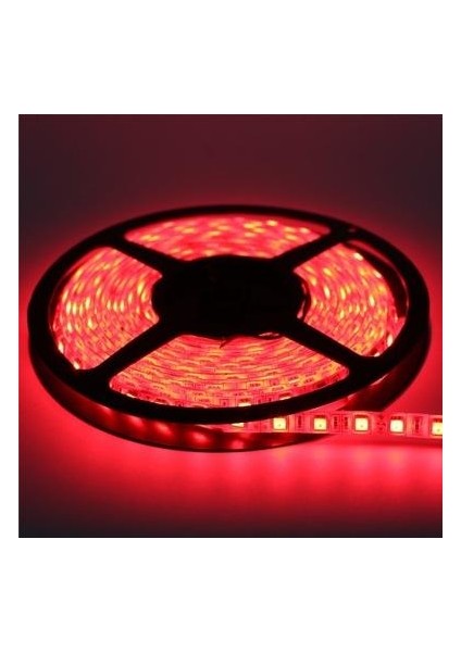 Mutfak Dolabı Için 2 Mtr Kırmızı 3 Çipli Şerit LED Anahtarlı Set