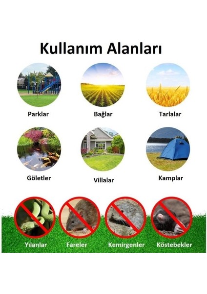 Ec 1000 Güneş Enerjili Yılan Fare Haşere Kovucu 1000 M² modelleri