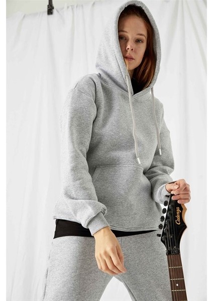 Kadın Stay Oversize Gri Hoodie fiyatları