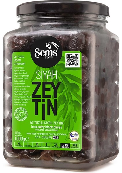 Seçme Zeytin 351-380 (2xs) 1000 gr