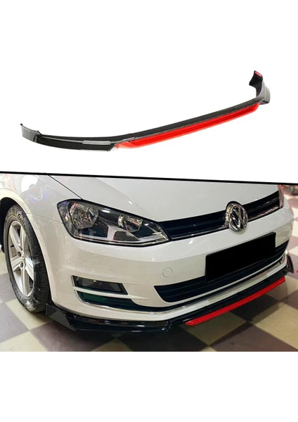 Araba Alışveriş Volkswagen Oto Tuning Golf 7,5 Aksesuar 4 Parça Tampon Ek Ön Lip