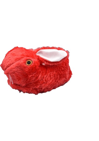 Kadın Hayvanlı Kışlık Kırmızı Panduf Tavşanlı Terlik fiyatları