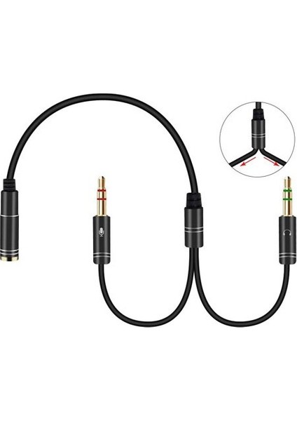Kulaklık Mikrofon Ayırıcı 3.5mm