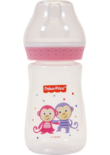 Fisher Price Geniş Ağız 250 ml Pp Biberon Pembe