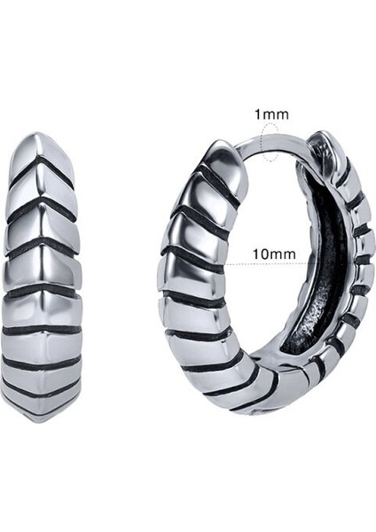 Modern Spor Tasarım Motorcu Halka Geçirmeli 316L Çelik Küpe (Çift) fiyatları