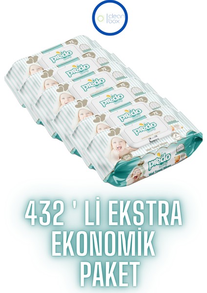 Ultra Soft Islak Havlu 432 Yaprak (72X6)