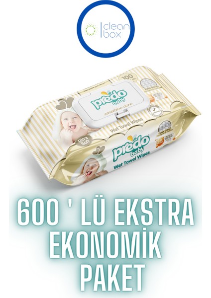 Ultra Soft Islak Havlu 600 Yaprak (100X6)