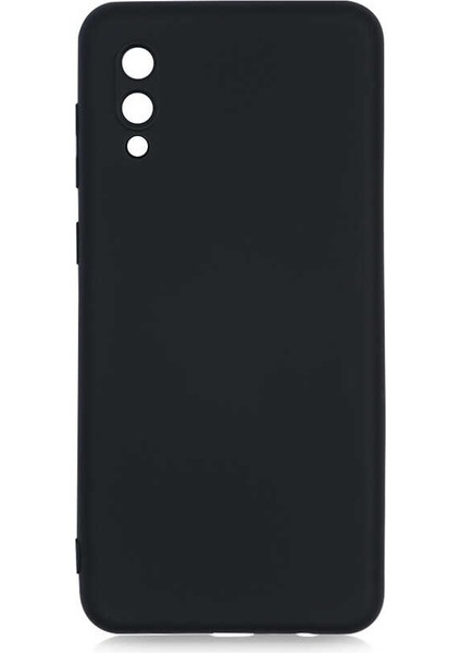 Samsung Galaxy A02 Kılıf Mara Mat Soft Kamera Korumalı Lansman Siyah