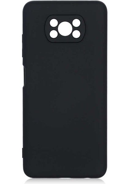 Xiaomi Poco X3 Kılıf Mara Silikon Mat Soft Kamera Korumalı Lansman Siyah