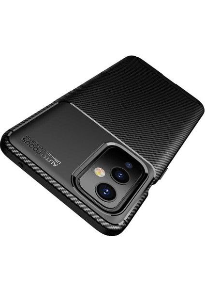 Oneplus 9 Kılıf Negro Karbon Görünüm Dizayn Silikon+Nano Glass Siyah modelleri
