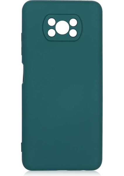 Xiaomi Poco X3 Pro Kılıf Mara Silikon Mat Soft Kamera Korumalı Lansman-Yeşil