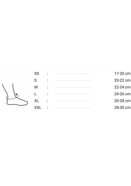 Achicare Comfort 7920 Örme Ayak Bilekliği S