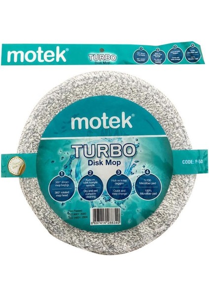 Yeni Turbo Disk Mop Yedek Püskül 2 Adet