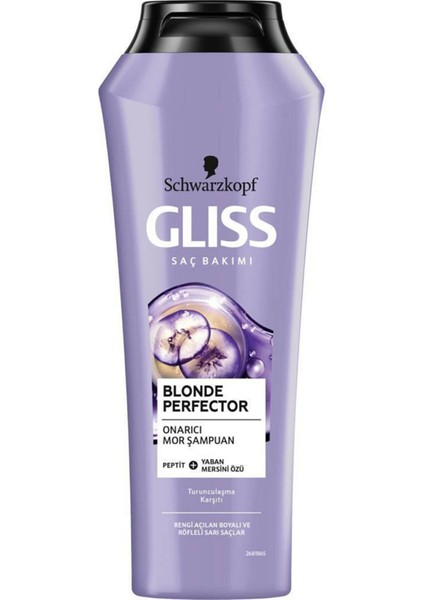 Gliss Blonde Protector Onarıcı Mor Şampuan Peptit + Yaban Mersini Özü Turunculaşma Karşıtı 250ML