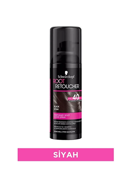 Root Retoucher Beyaz Kapatıcı Saç Spreyi Black / Siyah 120ML