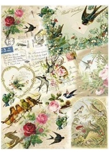 Pirinç Kağıt Dekopaj 30 x 40 cm 084