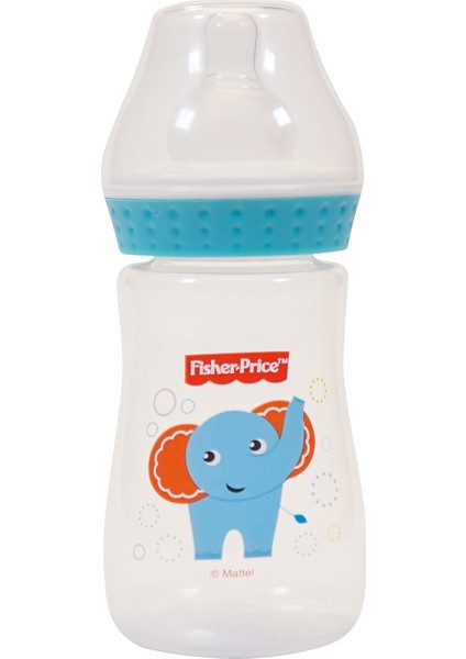 Fisher Price Geniş Ağız 250 ml Pp Biberon Turkuaz