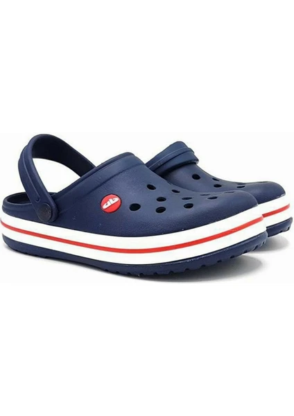 Doremor Lacivert Beyaz Sabo Crocs Modeli Terlik