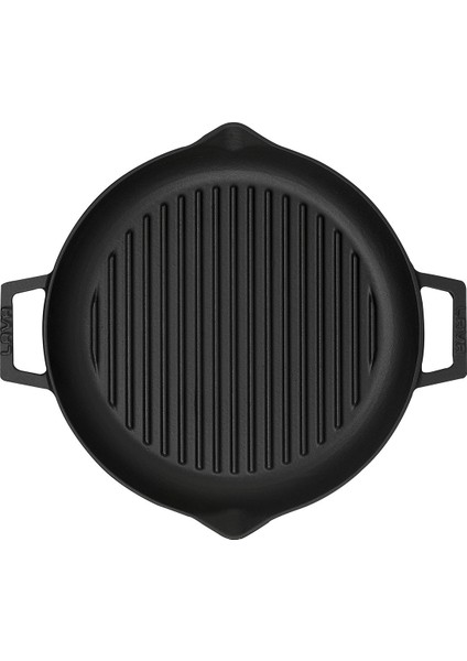 Izgara Tavası. Siyah Mat. Yuvarlak. Ø 26CM.