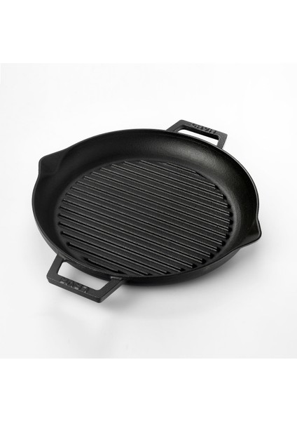 Izgara Tavası. Siyah Mat. Yuvarlak. Ø 26CM.