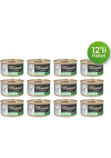 Pastete Kedi Yaş Maması Sülünlü 12 x 85GR