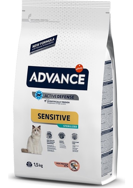 Adv.cat Sterılızed Salmon Sensıtıve 1.5 kg