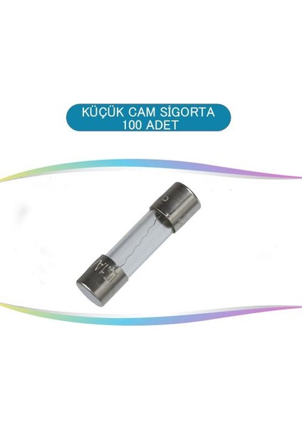 Cam Sigorta Küçük 2A 100 Adet DY-3002
