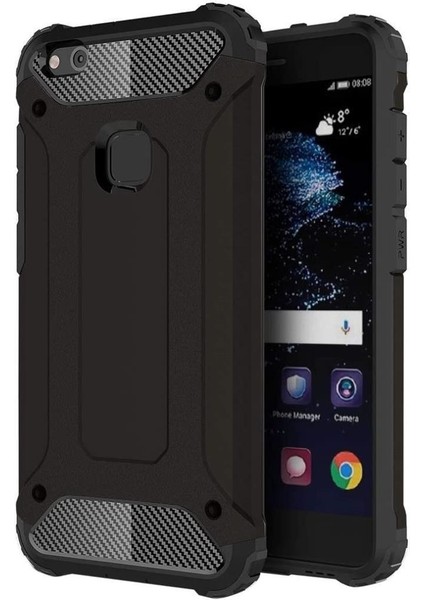 Huawei P10 Lite Silikon Armor Hybrid Zırh Kılıf