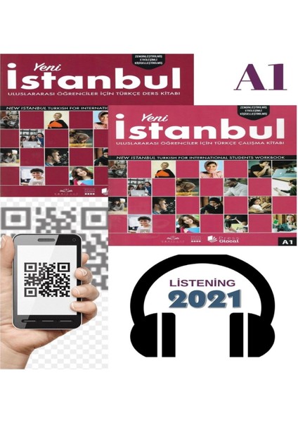 Istanbul Yabancılar Için Türkçe A1 2021 Ders Kitabı Çalışma Kitabı Qr