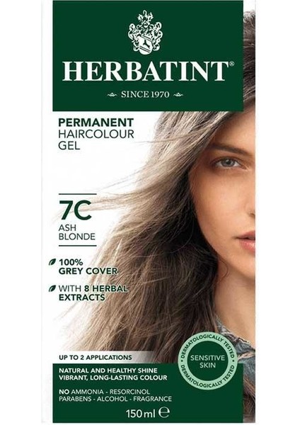 Bitkisel Saç Boyası 7c Blond Cendre