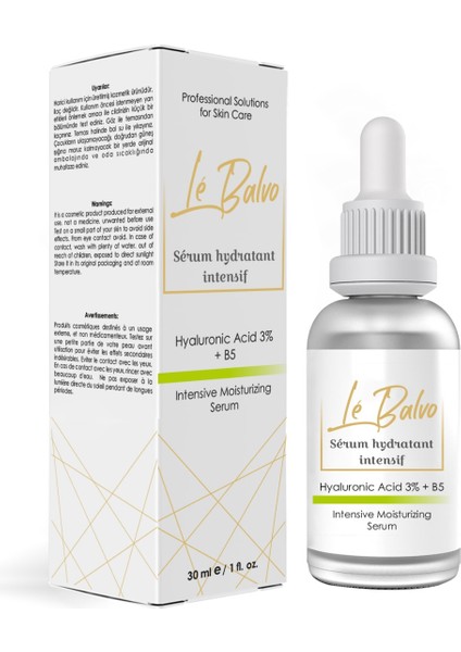Tüm Cilt Tipleri Için Yoğun Nemlendirici Bakım Serumu 30 ml (Hyaluronic Acid %2 B5)