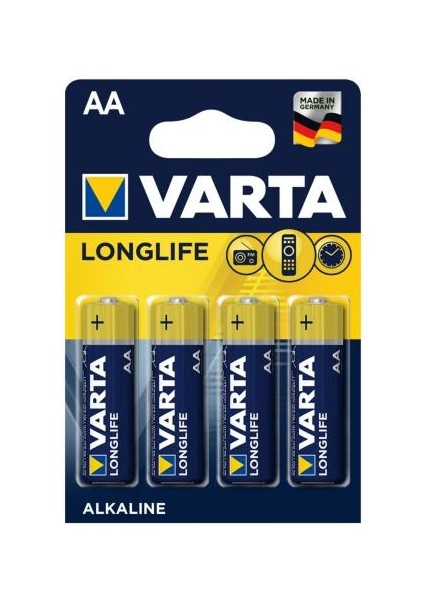 Longlife 4xaa Alkalin Kalem Pil