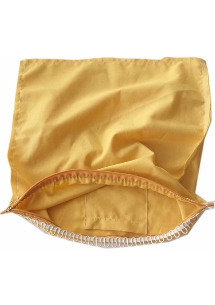 Angel Çanta Akssesuar 38X38 cm Dikilmiş Halde Fermuarlı Astar Hardal Sarı
