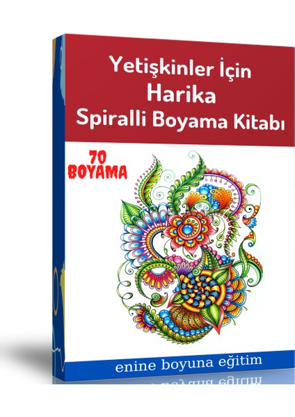 Enine Boyuna Eğitim Yetişkinler Için Harika Boyama Kitabı