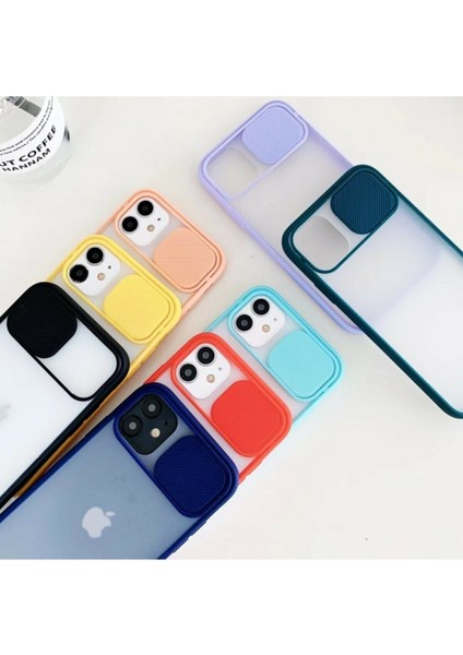 Apple iPhone 11 Uyumlu Sürgülü Kamera Korumalı Darbe Önleyici Şeffaf Mat Silikon Telefon Kılıfı fiyatları
