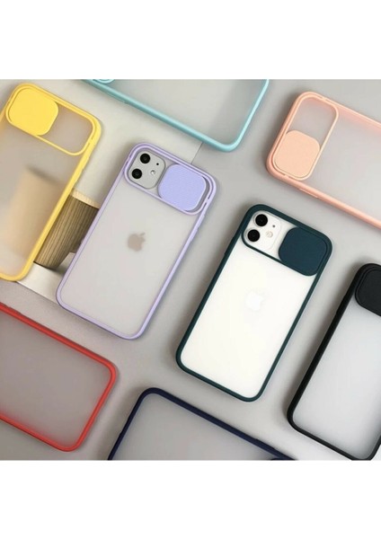 Apple iPhone 11 Uyumlu Sürgülü Kamera Korumalı Darbe Önleyici Şeffaf Mat Silikon Telefon Kılıfı modelleri
