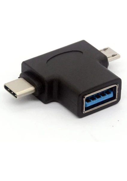 2in1 USB 3.0 Hızlı Type C ve Micro USB Otg Adaptör - AL2616