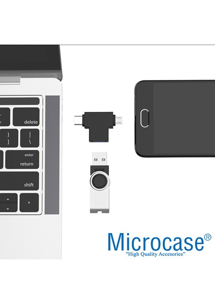 2in1 USB 3.0 Hızlı Type C ve Micro USB Otg Adaptör - AL2616