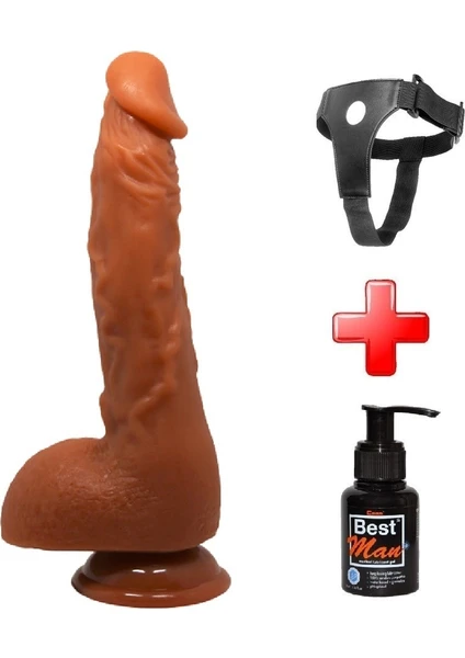 Lilitu Shop Belden Bağlamalı Realistik Vantuzlu Melez Dildo Penis