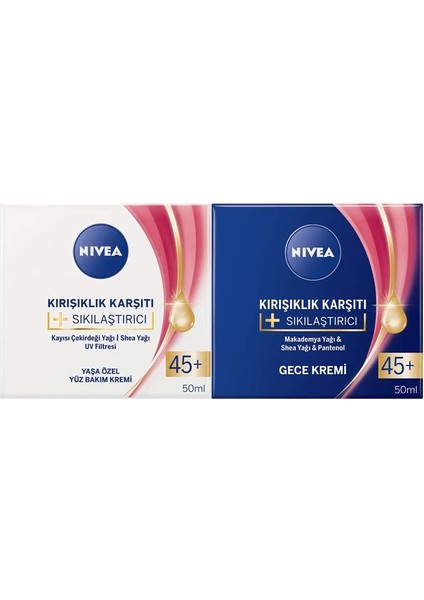 + Yaş 45+, 50 ml Gündüz + Gece Set, 2 Paket