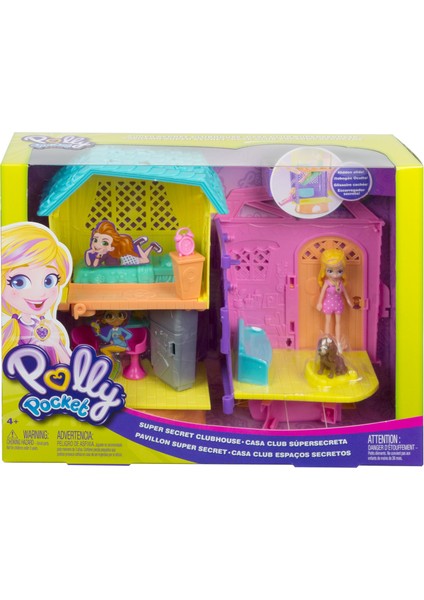 ve Eğlence Dolu 2 Katlı Evi Mutfak Kaydırak 75 cm Polly Bebek Köpek Figürü Koltuk Sandalye Turta Aksesuarları Dahil GMF81